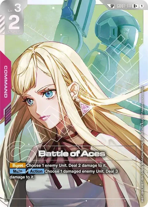 Battle of Aces SP R+ GD01-111 Gundam card from Steel Requiem