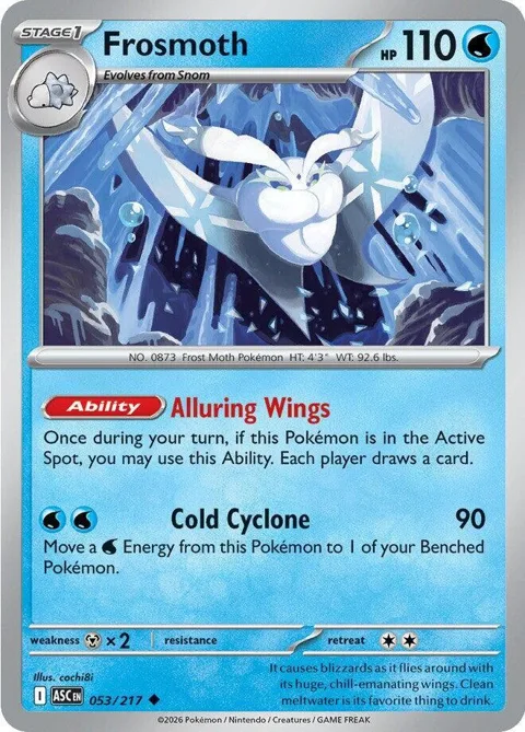 Frosmoth #053/217 Pokémon card from Ascended Heroes