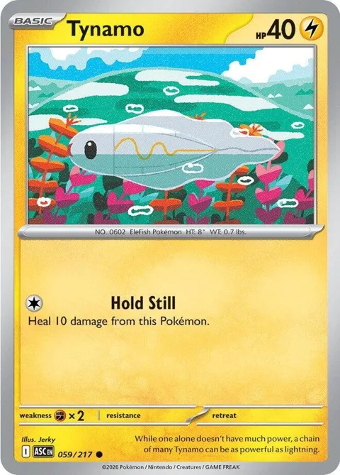 Tynamo #059/217 Pokémon card from Ascended Heroes