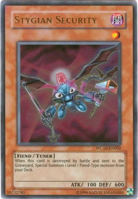 Stygian Security WC10-EN002 Yu-Gi-Oh card from Yu-Gi-Oh! Video Game Promotional Cards