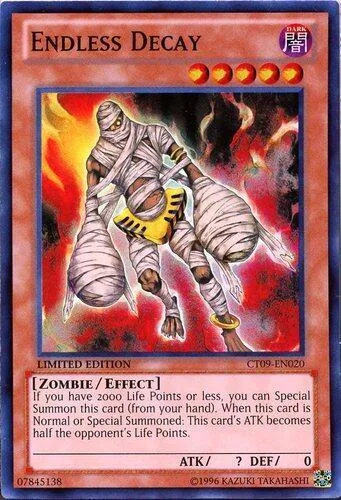 Endless Decay CT09-EN020 Yu-Gi-Oh card from 2012 Collectors Tin