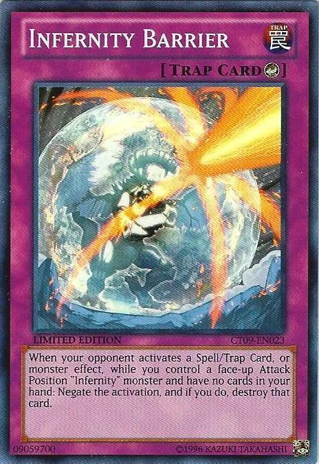 Infernity Barrier CT09-EN023 Yu-Gi-Oh card from 2012 Collectors Tin