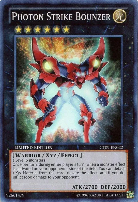 Photon Strike Bounzer CT09-EN022 Yu-Gi-Oh card from 2012 Collectors Tin