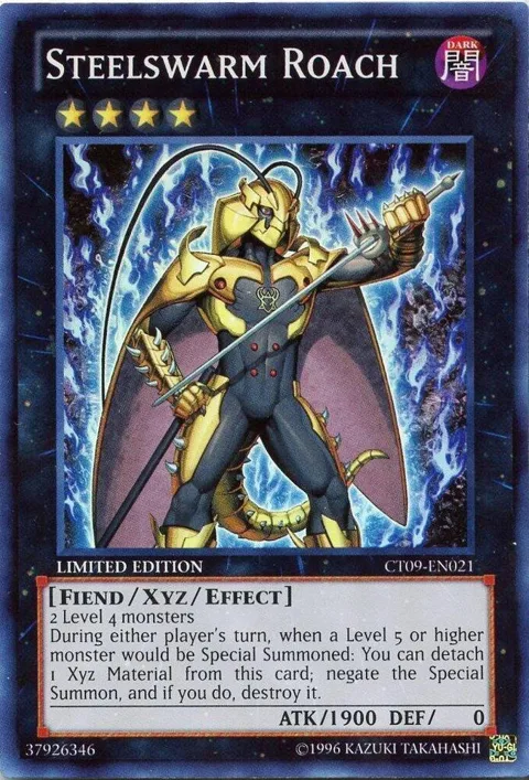 Steelswarm Roach CT09-EN021 Yu-Gi-Oh card from 2012 Collectors Tin