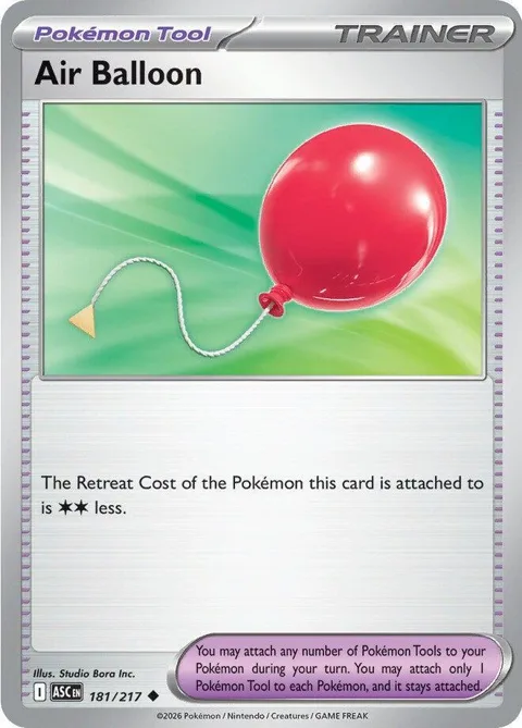Air Balloon #181/217 Pokémon card from Ascended Heroes