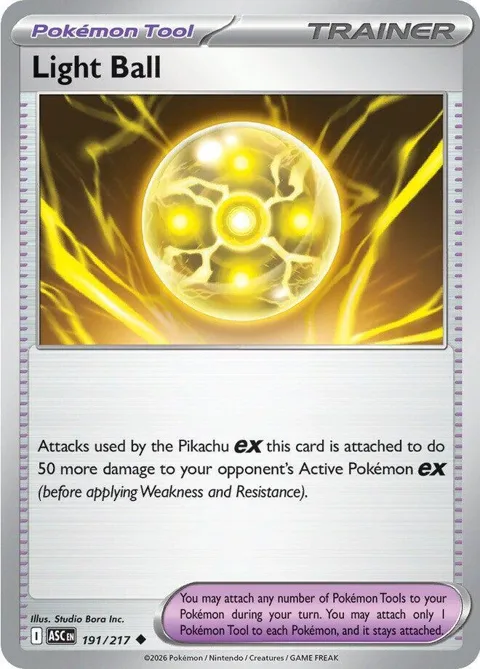 Light Ball #191/217 Pokémon card from Ascended Heroes