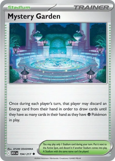 Mystery Garden #194/217 Reverse Holofoil Pokémon card from Ascended Heroes