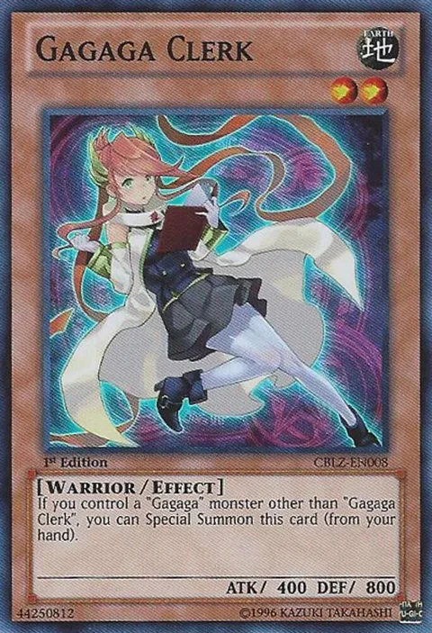 Gagaga Clerk CBLZ-EN008 Unlimited Yu-Gi-Oh card from Cosmo Blazer