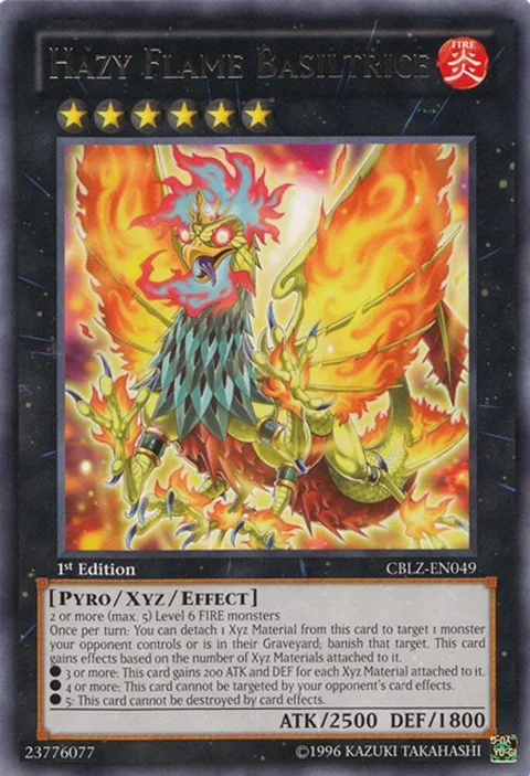 Hazy Flame Basiltrice CBLZ-EN049 1st Edition Yu-Gi-Oh card from Cosmo Blazer