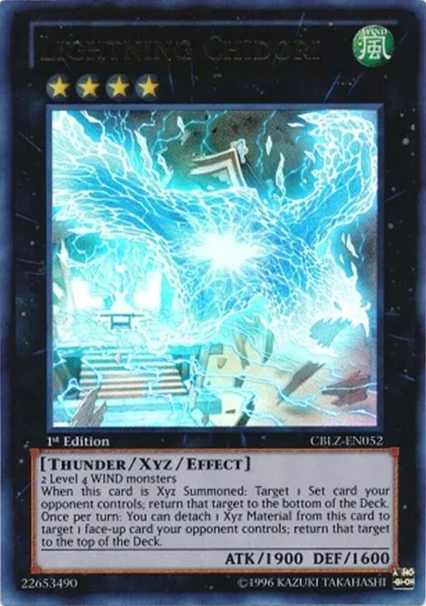 Lightning Chidori CBLZ-EN052 1st Edition Yu-Gi-Oh card from Cosmo Blazer