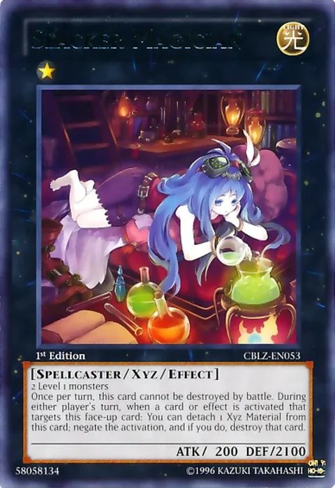 Slacker Magician CBLZ-EN053 1st Edition Yu-Gi-Oh card from Cosmo Blazer