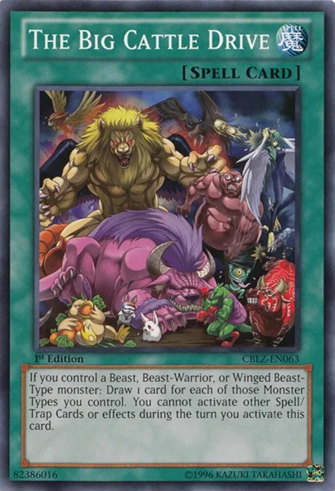 The Big Cattle Drive CBLZ-EN063 Yu-Gi-Oh card from Cosmo Blazer