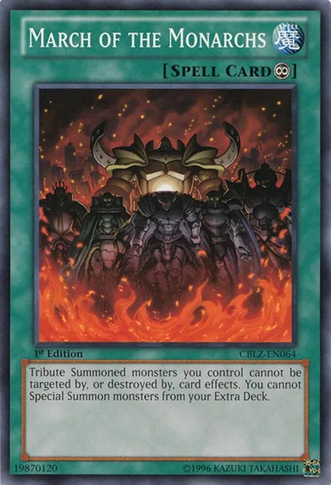 March of the Monarchs CBLZ-EN064 Unlimited Yu-Gi-Oh card from Cosmo Blazer