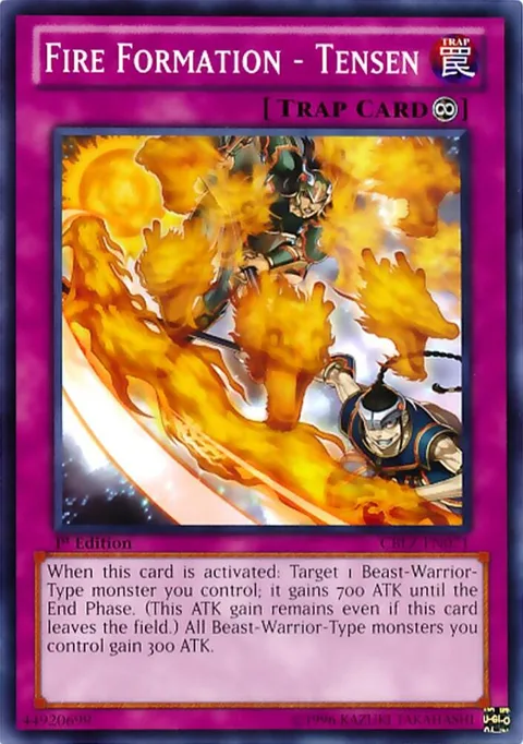 Fire Formation - Tensen CBLZ-EN071 1st Edition Yu-Gi-Oh card from Cosmo Blazer