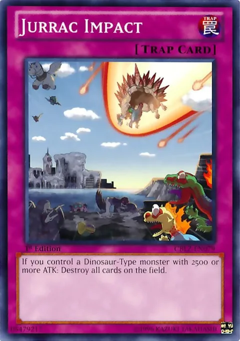 Jurrac Impact CBLZ-EN079 Unlimited Yu-Gi-Oh card from Cosmo Blazer