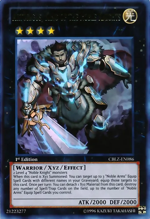Artorigus, King of the Noble Knights CBLZ-EN086 1st Edition Yu-Gi-Oh card from Cosmo Blazer