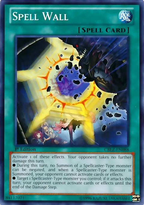 Spell Wall CBLZ-EN088 1st Edition Yu-Gi-Oh card from Cosmo Blazer
