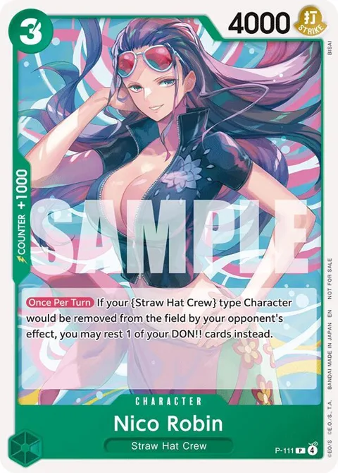 Nico Robin Heroines Battle Pack P-111 One Piece card from One Piece Promotion Cards