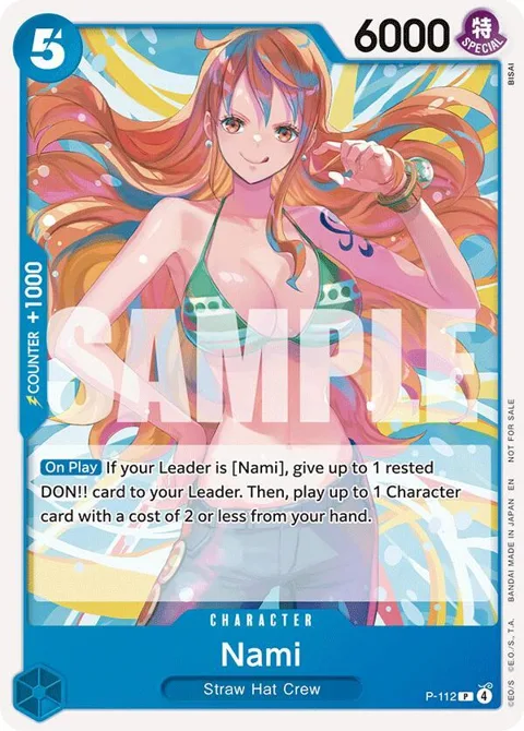 Nami Heroines Battle Pack P-112 One Piece card from One Piece Promotion Cards