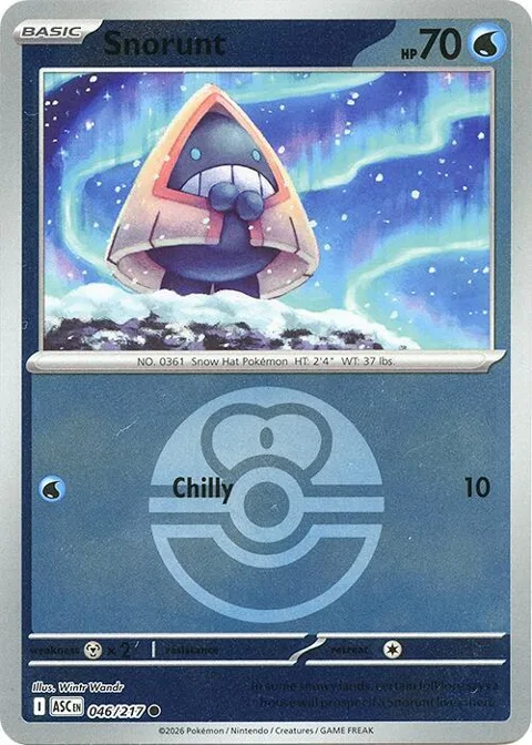 Snorunt - 046/217 Love Ball #046/217 Reverse Holofoil Pokémon card from Ascended Heroes
