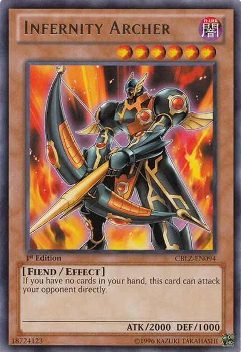 Infernity Archer CBLZ-EN094 Unlimited Yu-Gi-Oh card from Cosmo Blazer