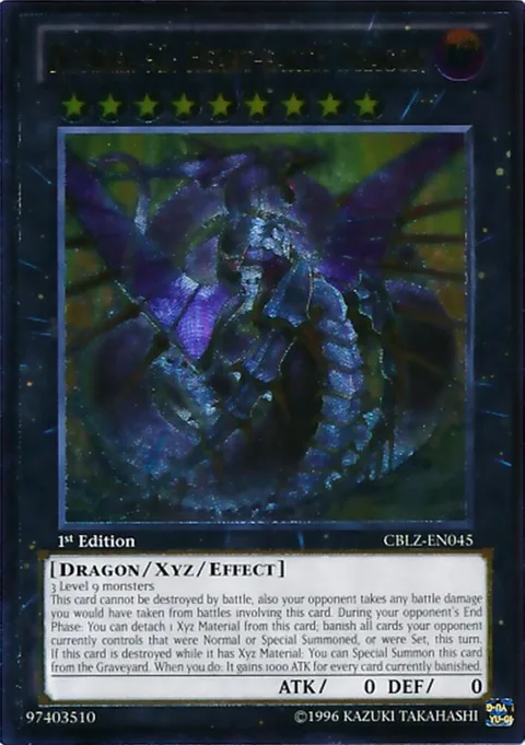 Number 92: Heart-eartH Dragon Ultimate Rare CBLZ-EN045 1st Edition Yu-Gi-Oh card from Cosmo Blazer