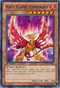 Hazy Flame Hyppogrif SDOK-EN007 Yu-Gi-Oh card from Structure Deck: Onslaught of the Fire Kings