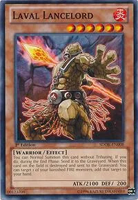 Laval Lancelord SDOK-EN008 Yu-Gi-Oh card from Structure Deck: Onslaught of the Fire Kings
