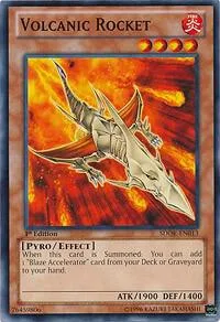 Volcanic Rocket SDOK-EN013 Yu-Gi-Oh card from Structure Deck: Onslaught of the Fire Kings