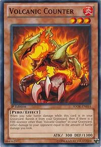 Volcanic Counter SDOK-EN014 Yu-Gi-Oh card from Structure Deck: Onslaught of the Fire Kings