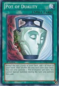 Pot of Duality SDOK-EN027 Yu-Gi-Oh card from Structure Deck: Onslaught of the Fire Kings