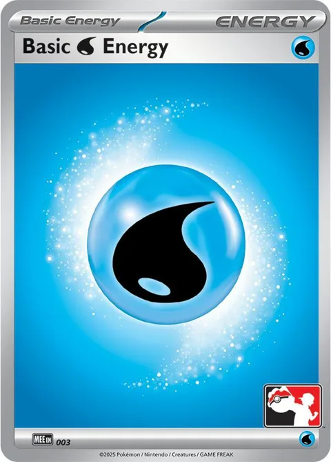 Basic Water Energy - MEE 003 #003 Pokémon card from Prize Pack Series Cards