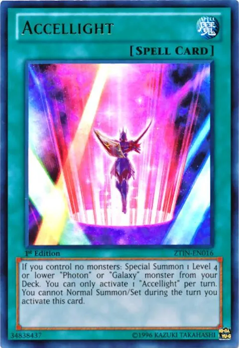 Accellight ZTIN-EN016 Yu-Gi-Oh card from 2013 Zexal Collection Tin