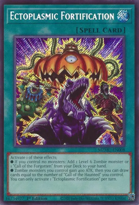 Ectoplasmic Fortification MZMU-EN008 Yu-Gi-Oh card from Maze of Muertos