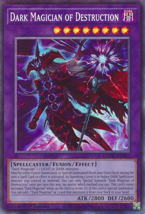 Dark Magician of Destruction Collector's Rare MZMU-EN011 Yu-Gi-Oh card from Maze of Muertos