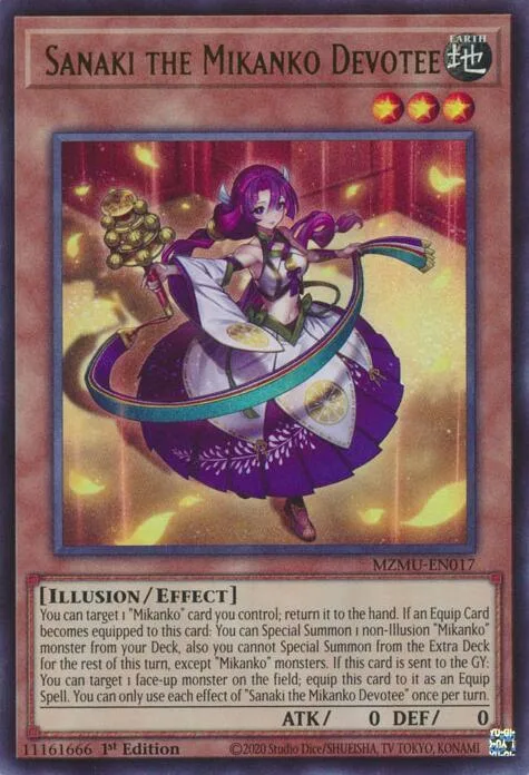 Sanaki the Mikanko Devotee MZMU-EN017 Yu-Gi-Oh card from Maze of Muertos