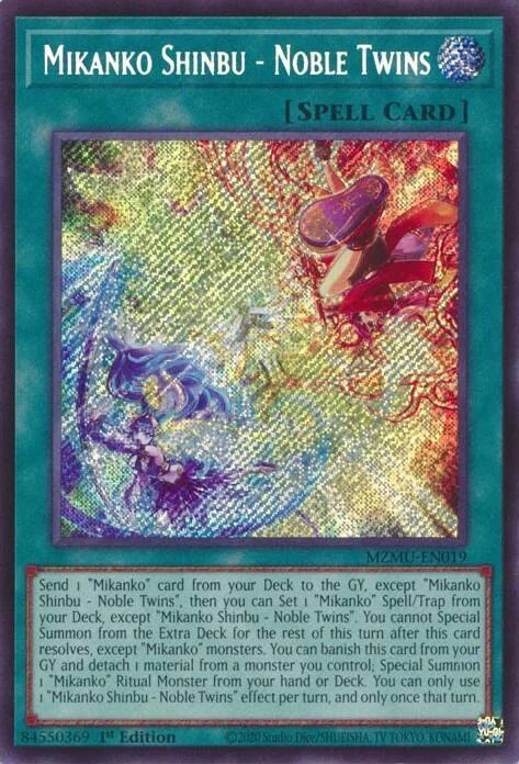 Mikanko Shinbu - Noble Twins MZMU-EN019 Yu-Gi-Oh card from Maze of Muertos