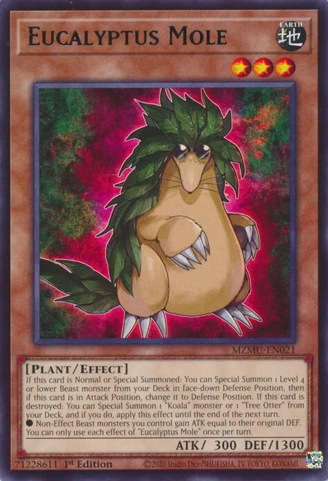 Eucalyptus Mole MZMU-EN021 Yu-Gi-Oh card from Maze of Muertos