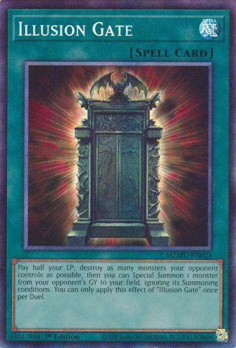 Illusion Gate Collector's Rare MZMU-EN023 Yu-Gi-Oh card from Maze of Muertos