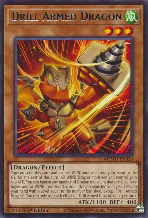 Drill Armed Dragon MZMU-EN030 Yu-Gi-Oh card from Maze of Muertos