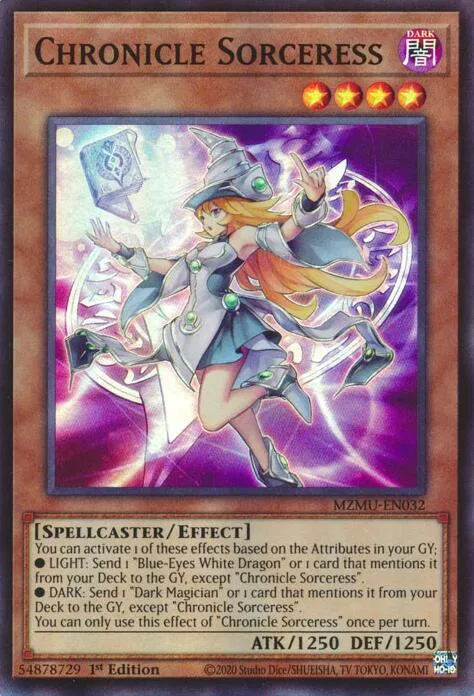Chronicle Sorceress MZMU-EN032 Yu-Gi-Oh card from Maze of Muertos
