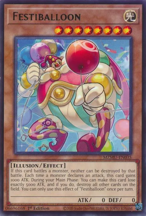 Festiballoon MZMU-EN035 Yu-Gi-Oh card from Maze of Muertos