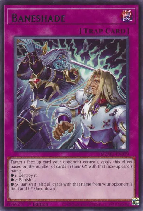Baneshade MZMU-EN039 Yu-Gi-Oh card from Maze of Muertos