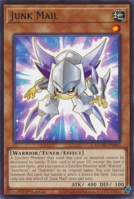 Junk Mail MZMU-EN047 Yu-Gi-Oh card from Maze of Muertos