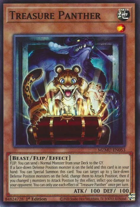 Treasure Panther MZMU-EN053 Yu-Gi-Oh card from Maze of Muertos