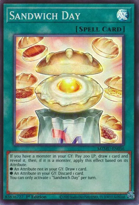 Sandwich Day MZMU-EN056 Yu-Gi-Oh card from Maze of Muertos