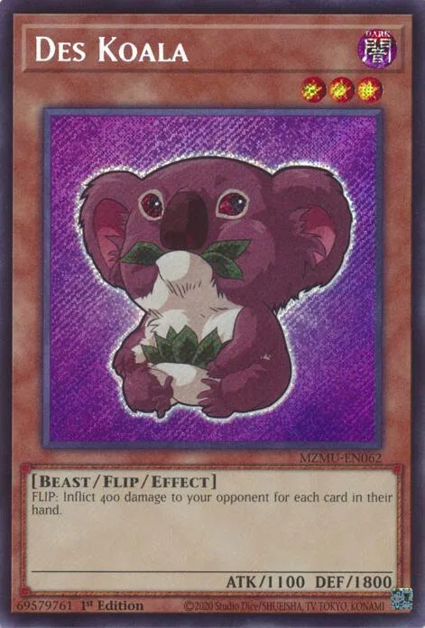 Des Koala MZMU-EN062 Yu-Gi-Oh card from Maze of Muertos