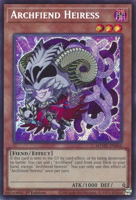 Archfiend Heiress MZMU-EN066 Yu-Gi-Oh card from Maze of Muertos