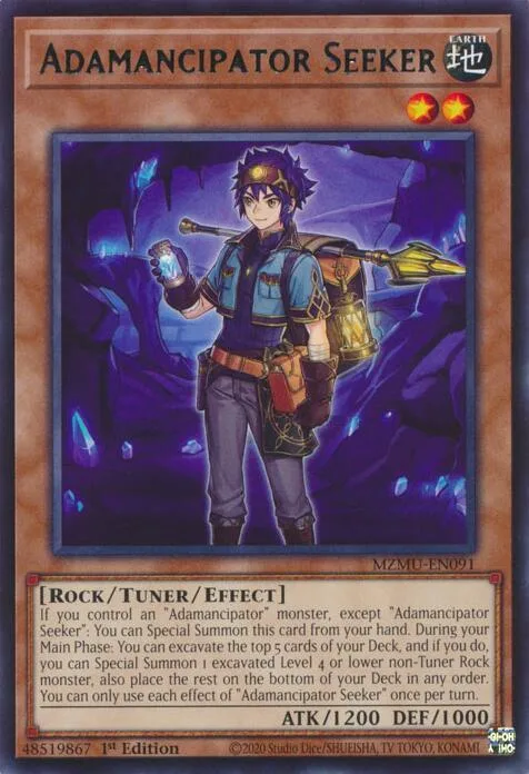 Adamancipator Seeker MZMU-EN091 Yu-Gi-Oh card from Maze of Muertos