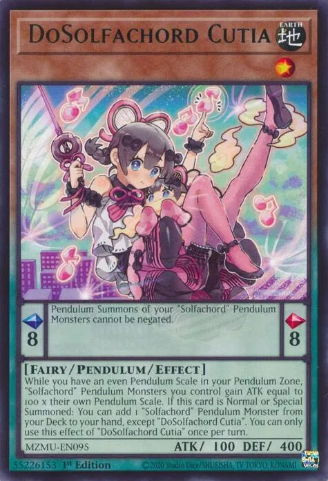 DoSolfachord Cutia MZMU-EN095 Yu-Gi-Oh card from Maze of Muertos